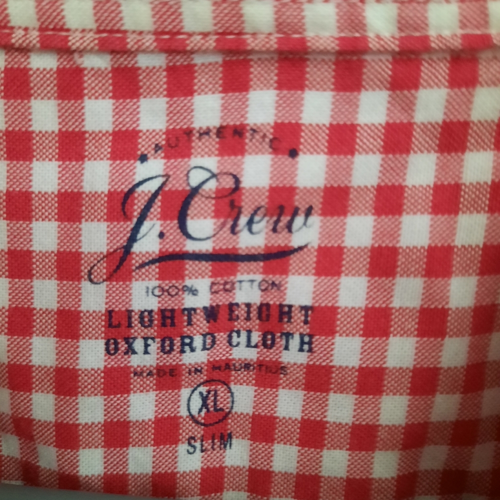 J Crew Lightweight Oxford Coth Shirt Mens Slim Fit XL Cotton Long Sleeve - Picture 3 of 6